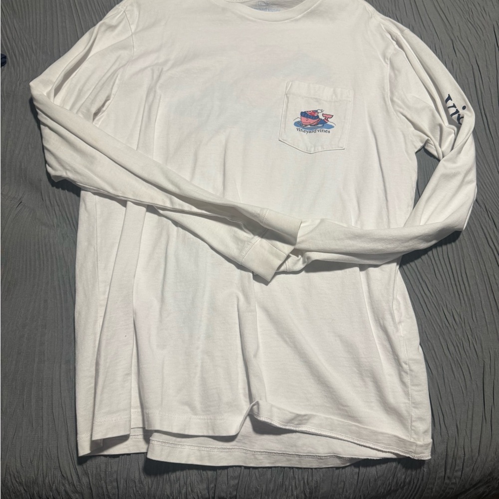 Vineyard Vines White Long Sleeve Tee